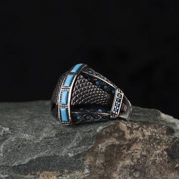 Turquoise Baguette Ring