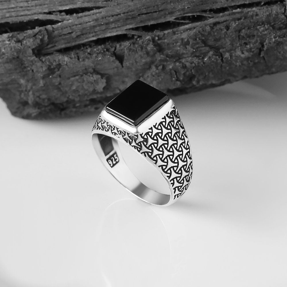 Small Onyx Signet Ring