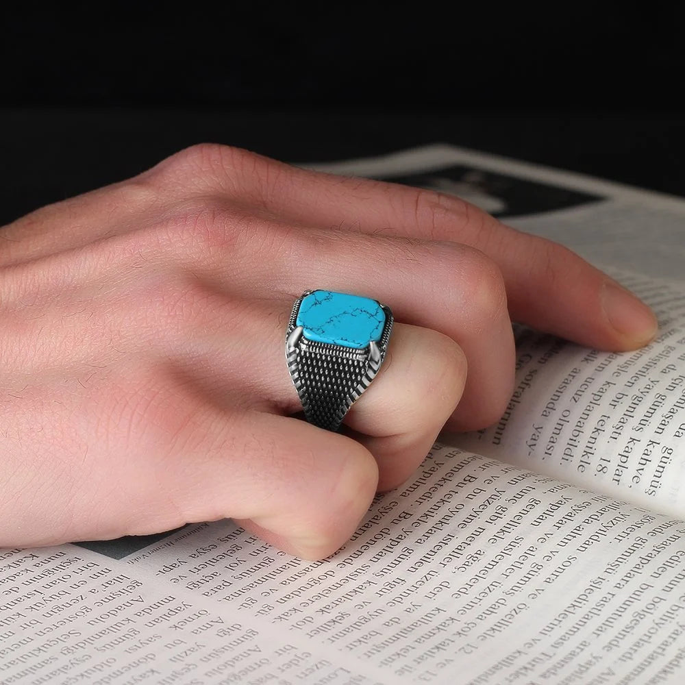 Falcon Claw Turquoise Ring