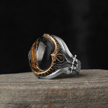 Double Sword Pietersite Ring