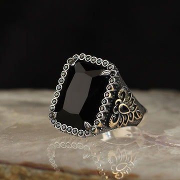 Classy Black Stone Ring