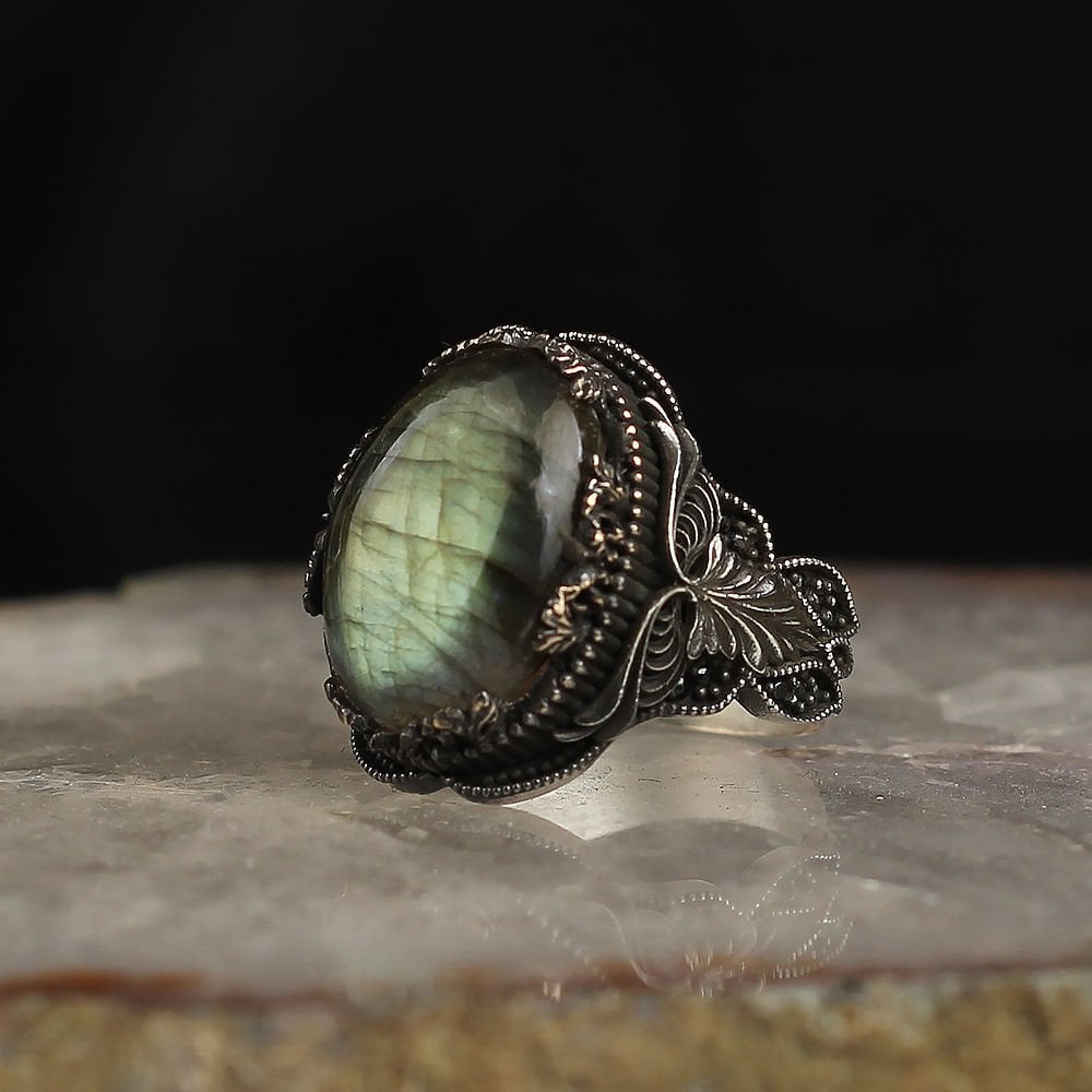 Natural Labradorite Ring