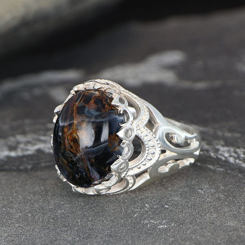 Minimalistic Pietersite Ring