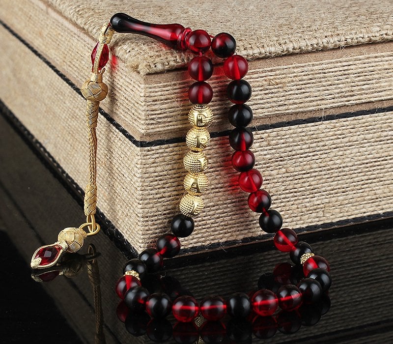 Personalized Fire Amber Tasbih