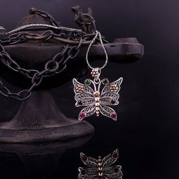 Butterfly Filigree Delicate Necklace