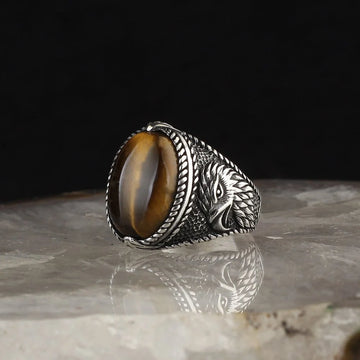 Falcon Ring with Tigers Eye