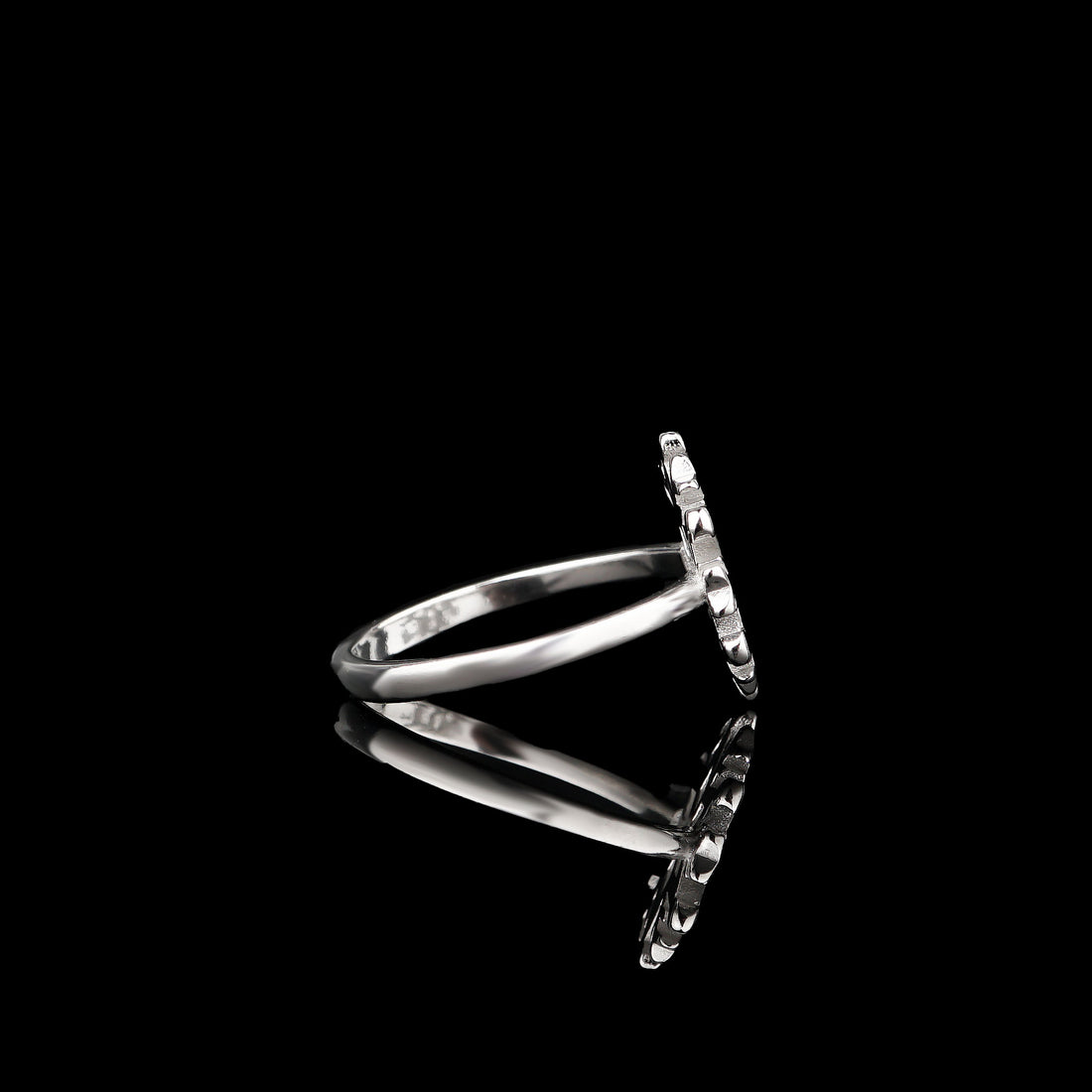 Snow Star Ring: Sterling Silver