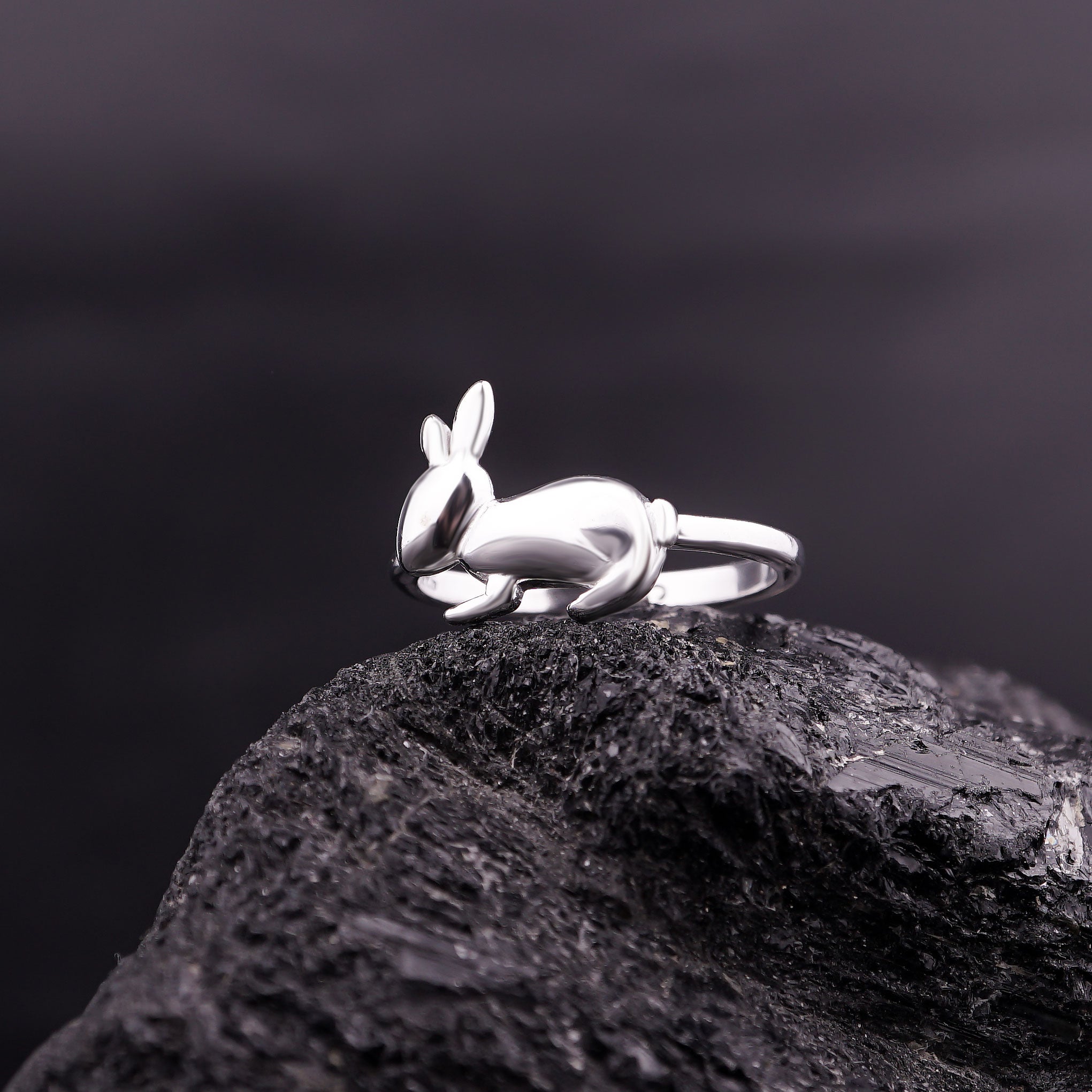 Adorable Rabbit Ring: Sterling Silver