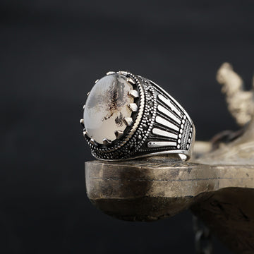 Yemeni Agate Ring