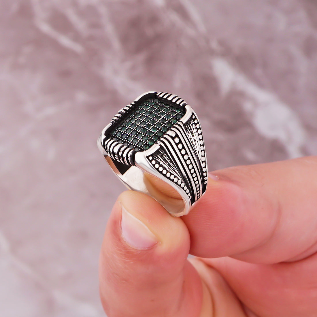 Pave Elegant Silver Ring