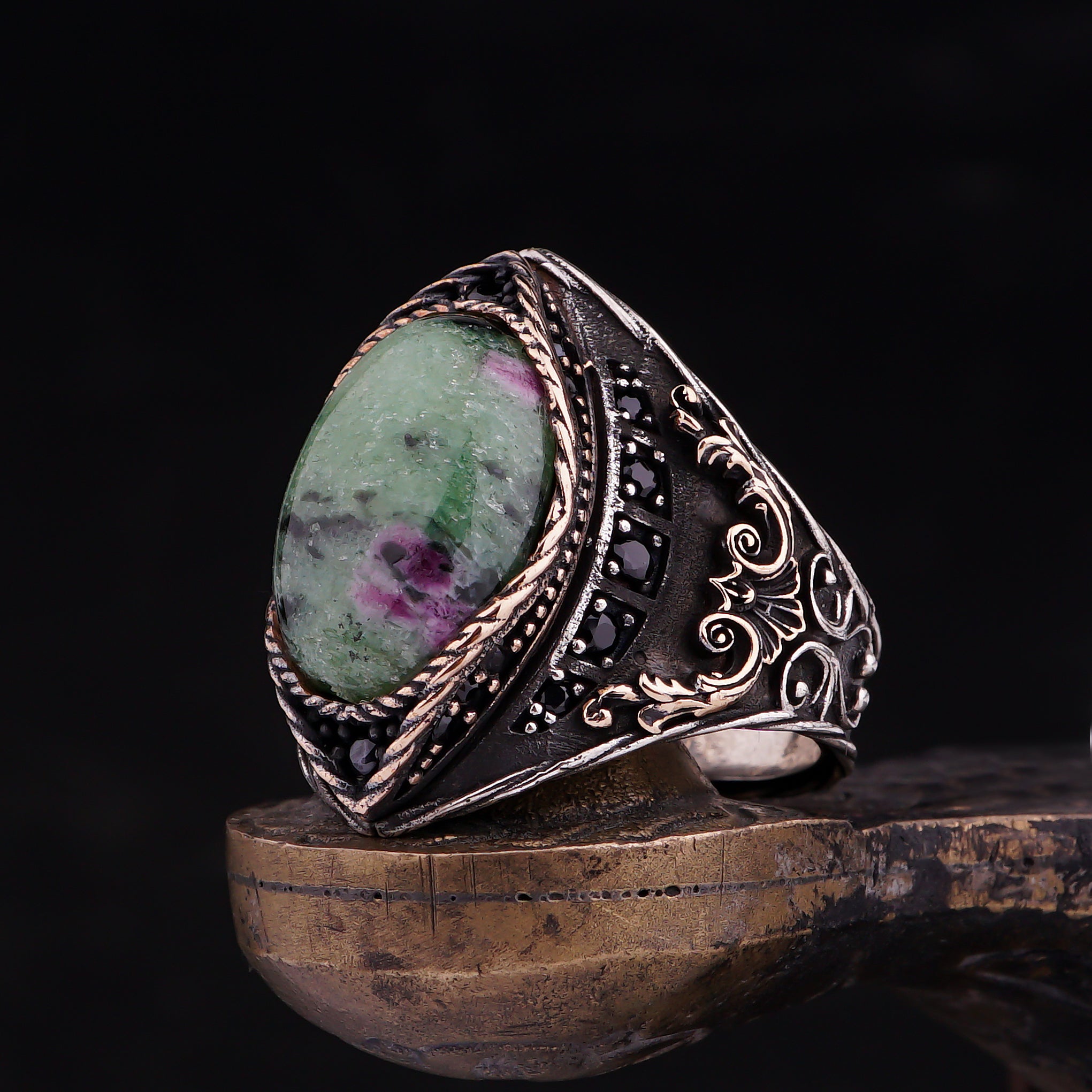 Real Ruby Zoisite Ring