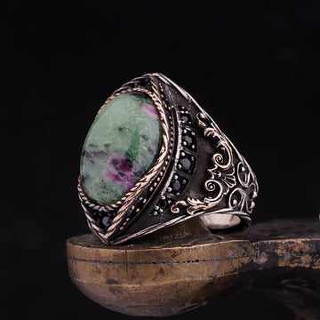 Real Ruby Zoisite Ring