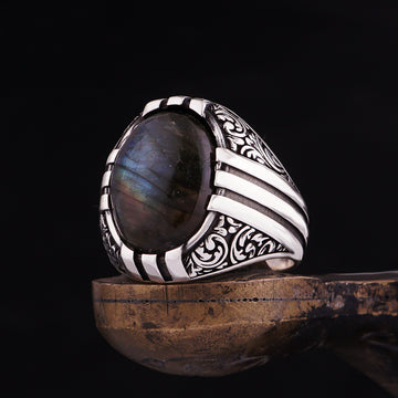 Natural Labradorite Ring