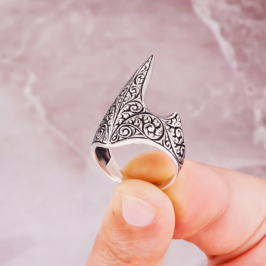 Hand-Carved Archers Ring