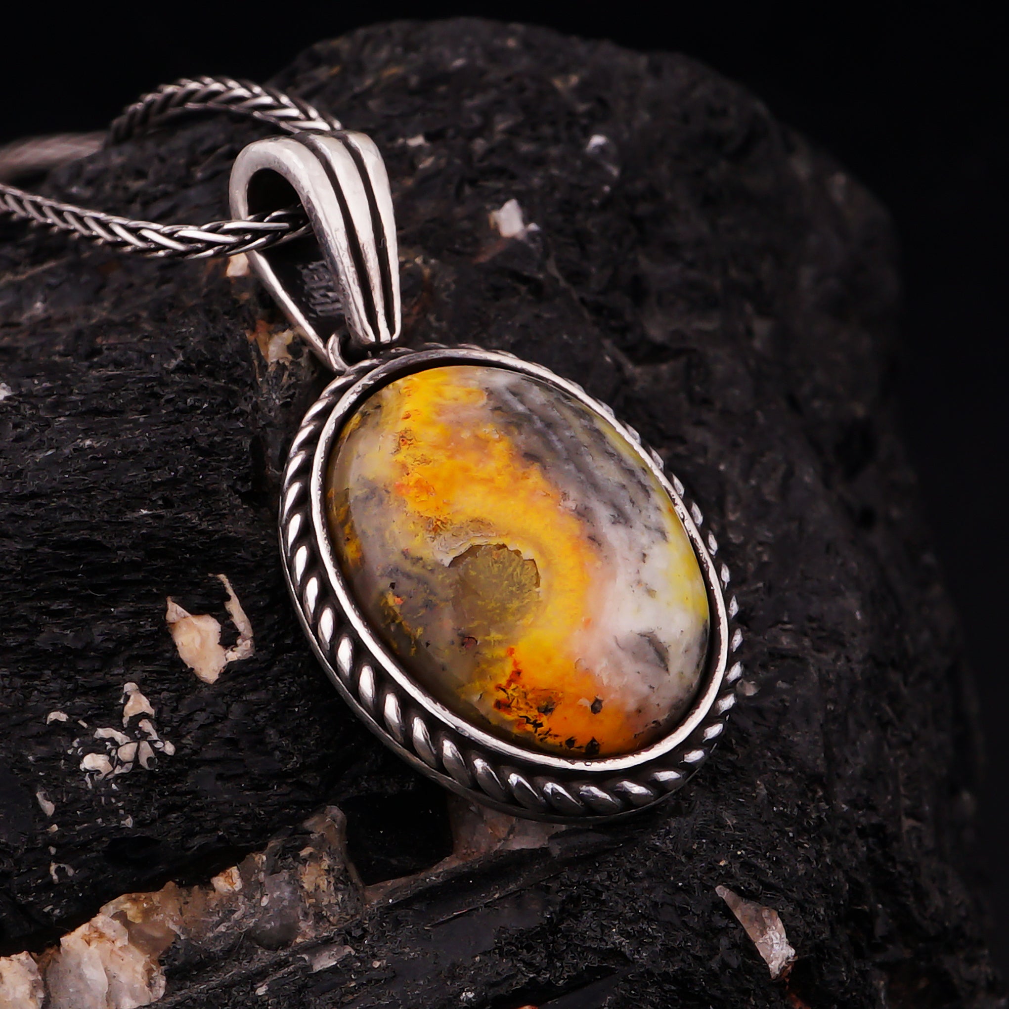 Bumble Bee jasper Pendant