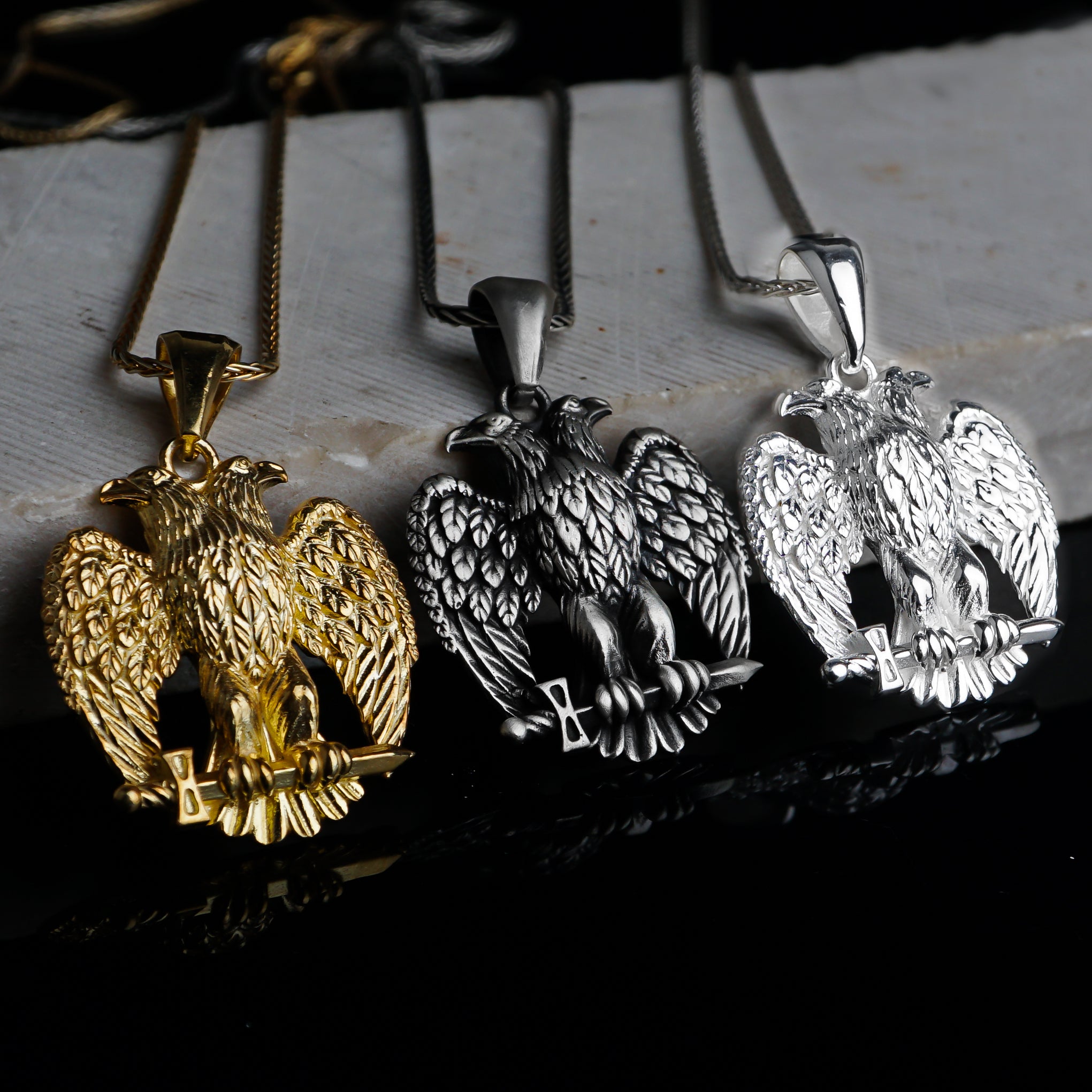 Double Headed Eagle Necklace