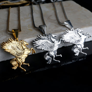 Pegasus Flying Horse Necklace