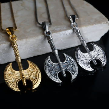 Axe of Dark Knight Pendant: Bold Elegance