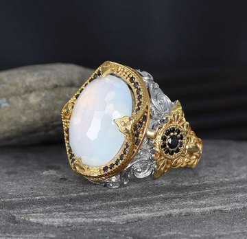 Large Moonstone Ring