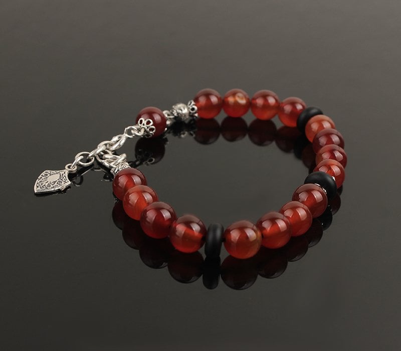 Red Aqeeq Bracelet