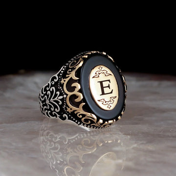 Personalized Onyx Ring