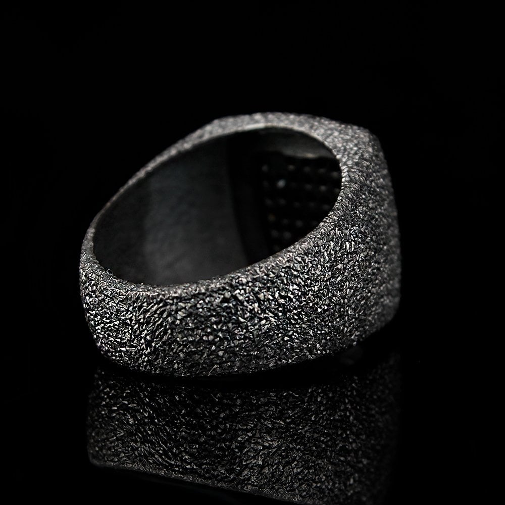 Sandblasted Silver Ring