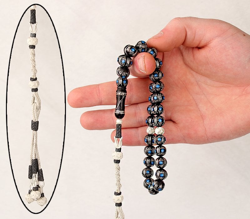 Real Black Amber Handmade Tasbih