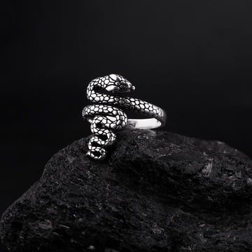 925 Silver Ring Unique Snake Shape