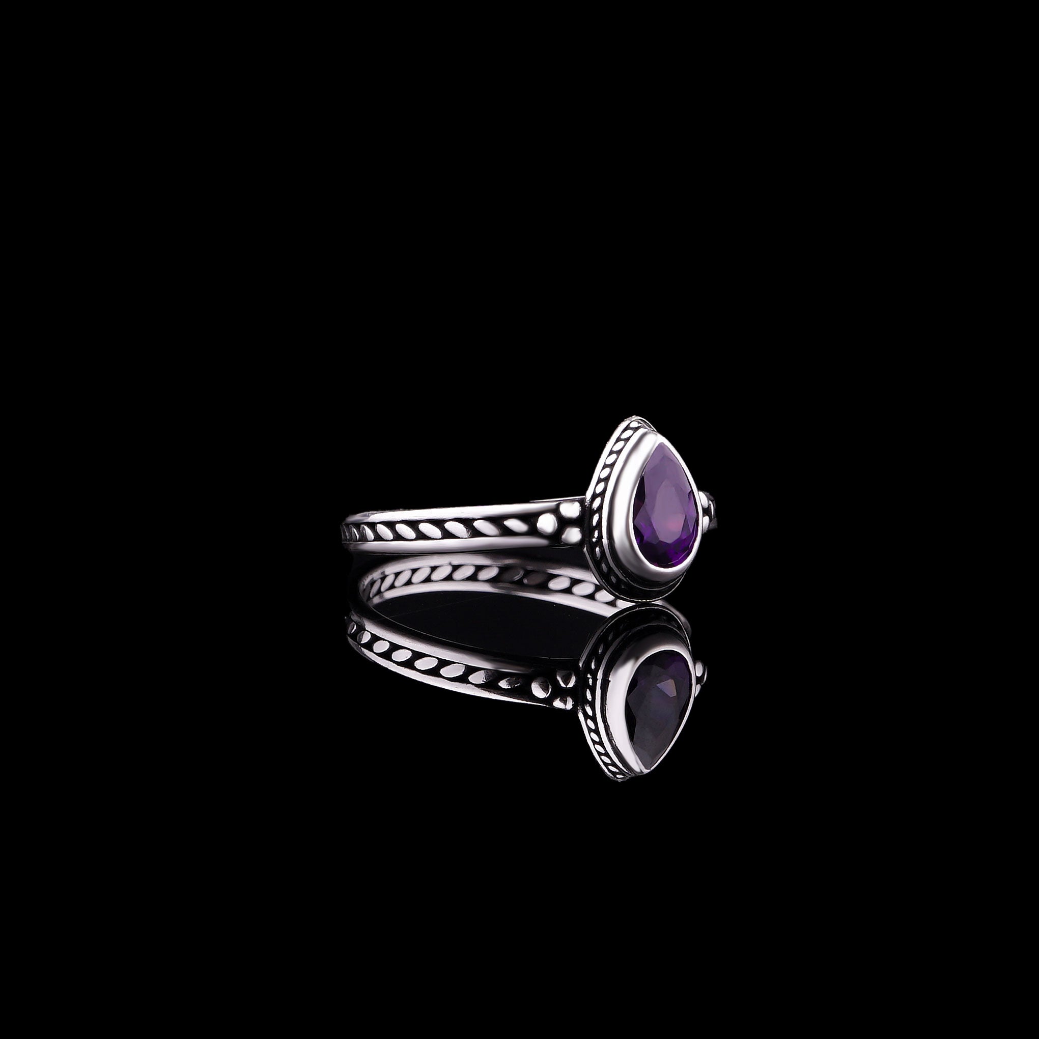 Amethyst Stone Authentic Top Ring