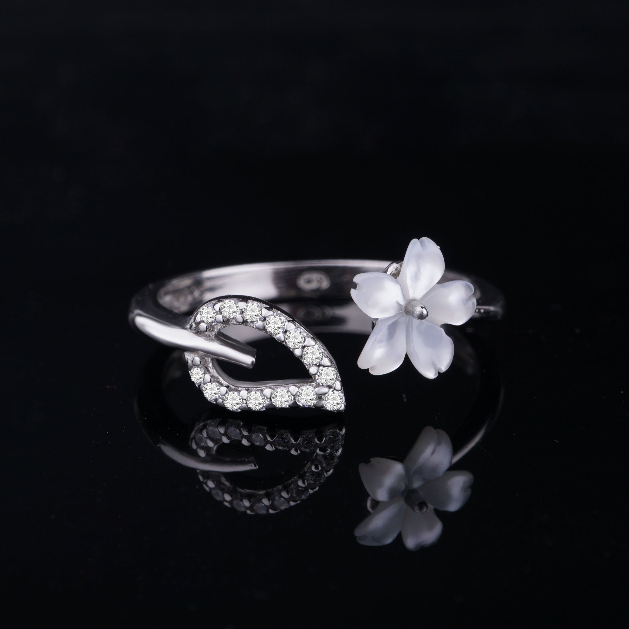 Flower of Kindness Cubic Zirconia Ring