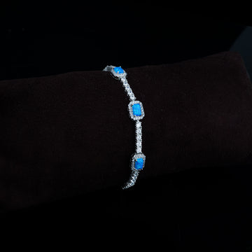 Opal Trio Blue Stones Bracelet Elegance