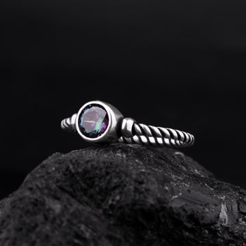 Mystic Topaz mini brilliant Ring