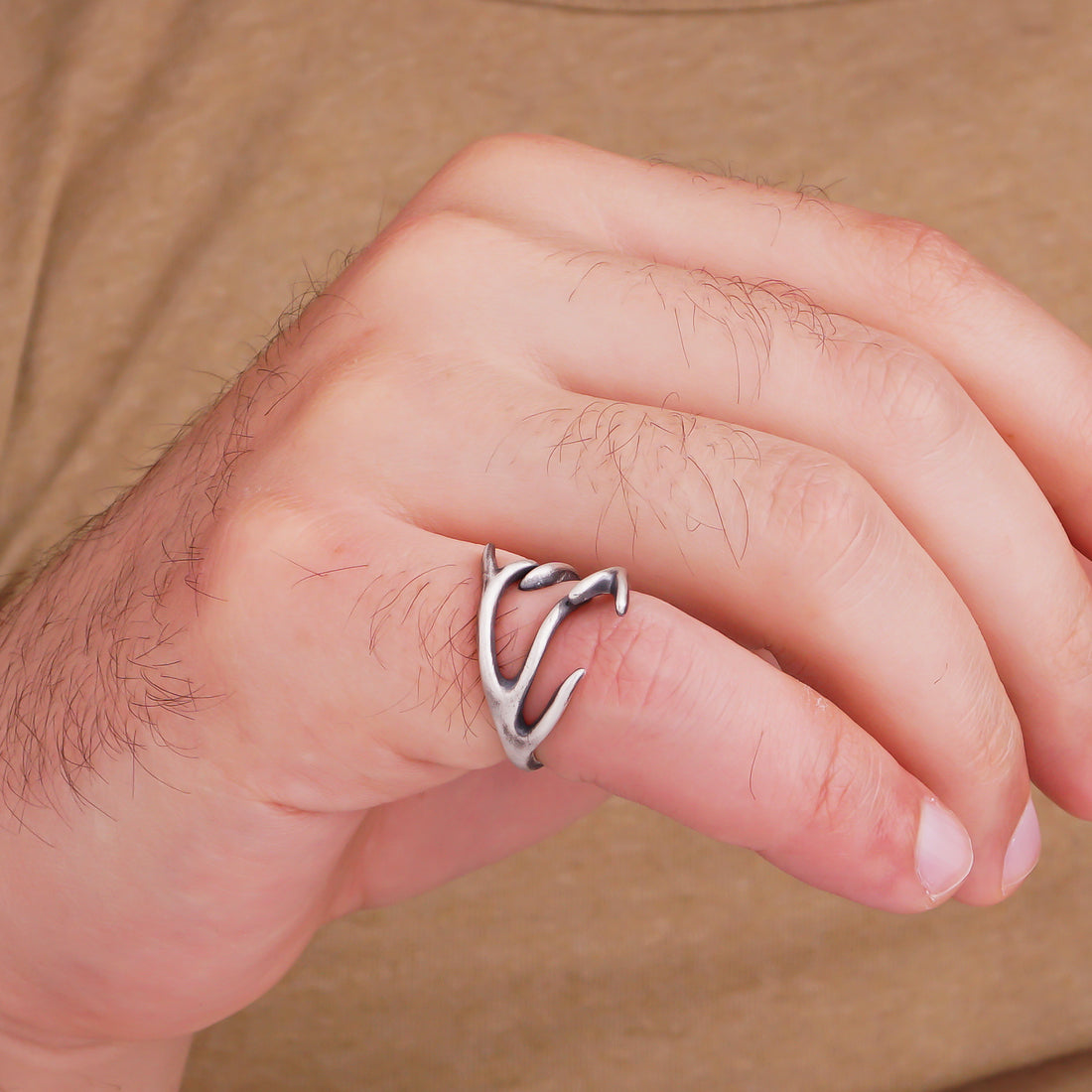 Deer Antler Ring Majestic Grace