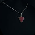 Mens Red Gemstone Necklace