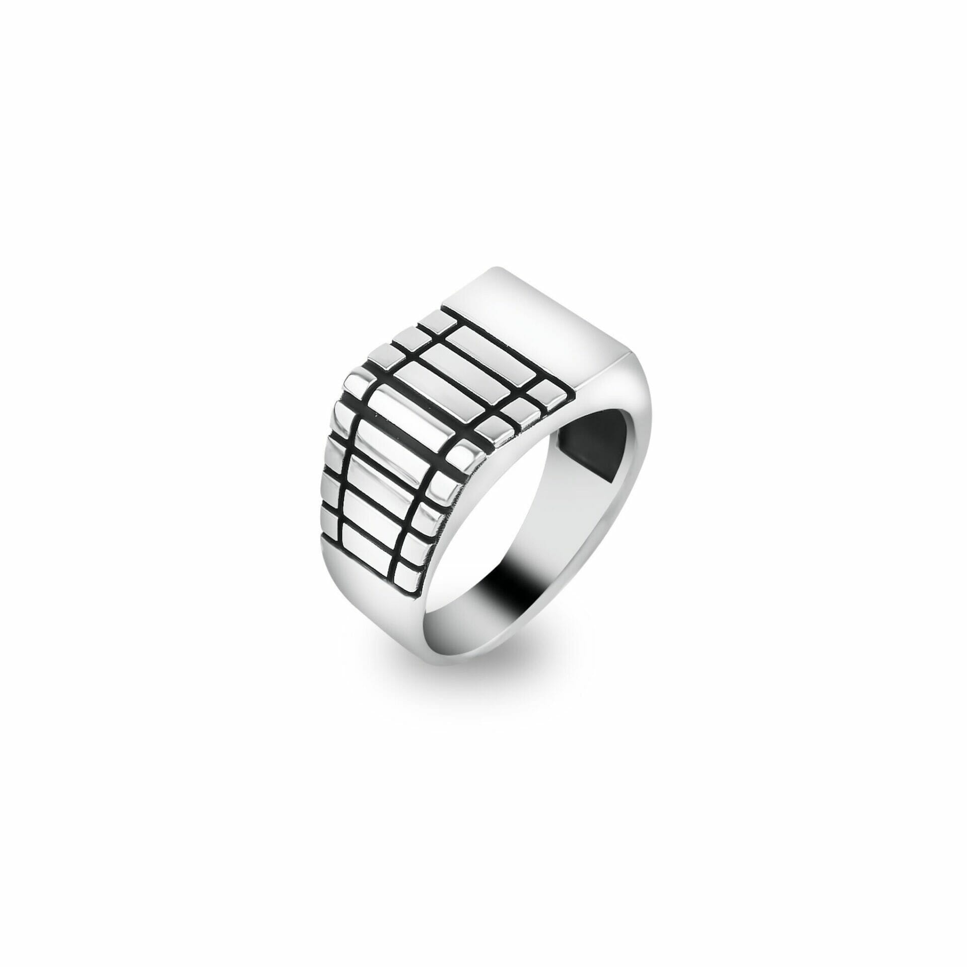 Modern Pier Signet Ring