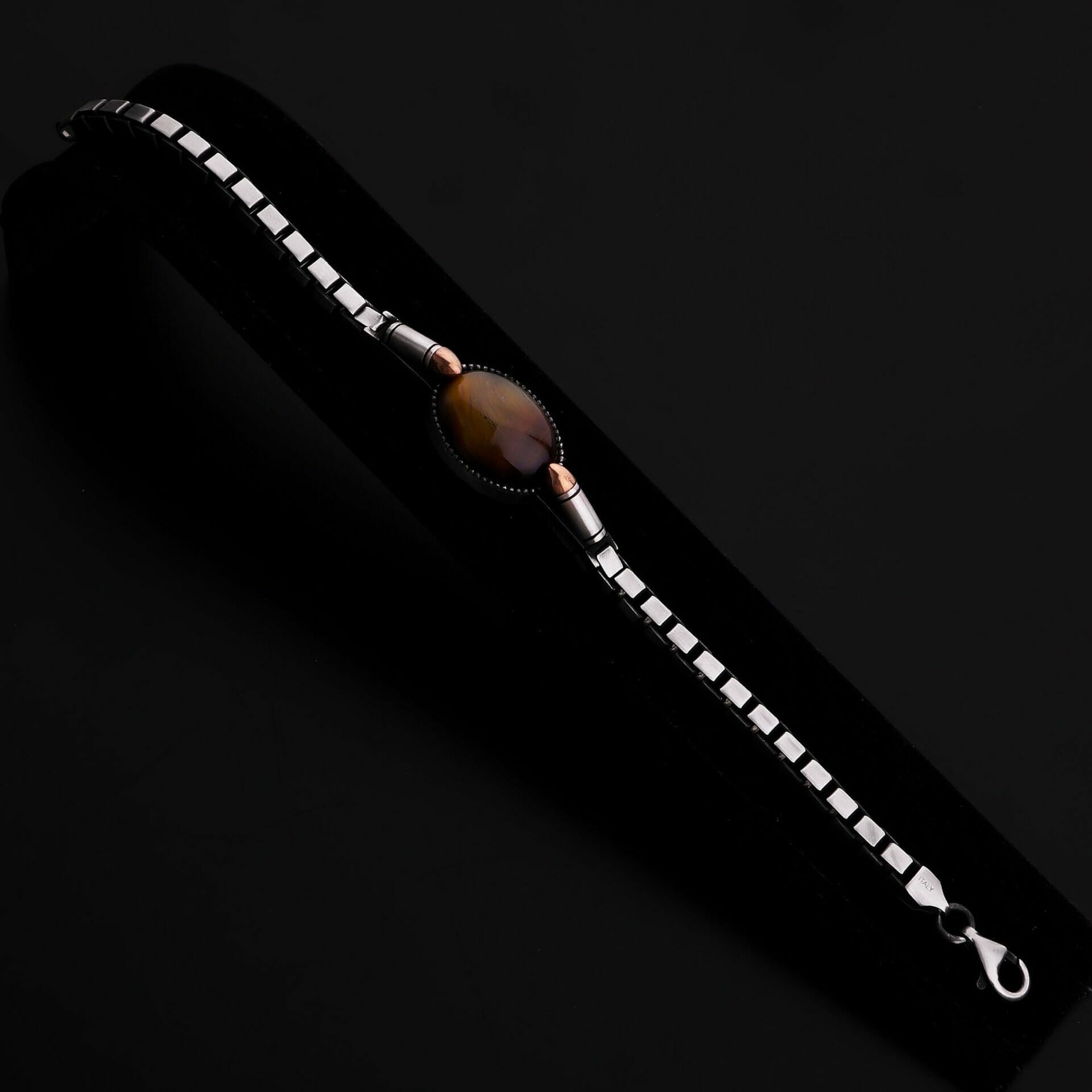 Tiger Eye Silver Bracelet