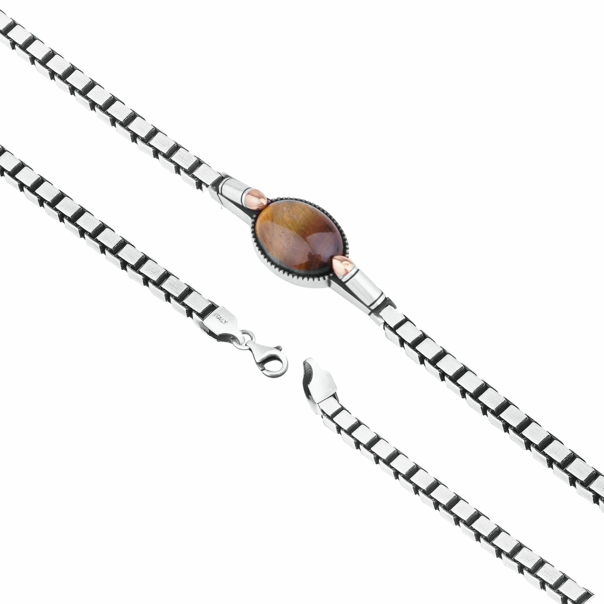 Tiger Eye Silver Bracelet