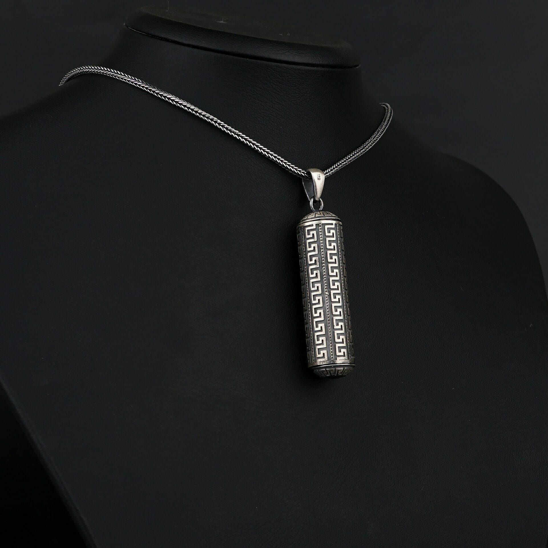 Mens Urn Necklace Sterling Silver