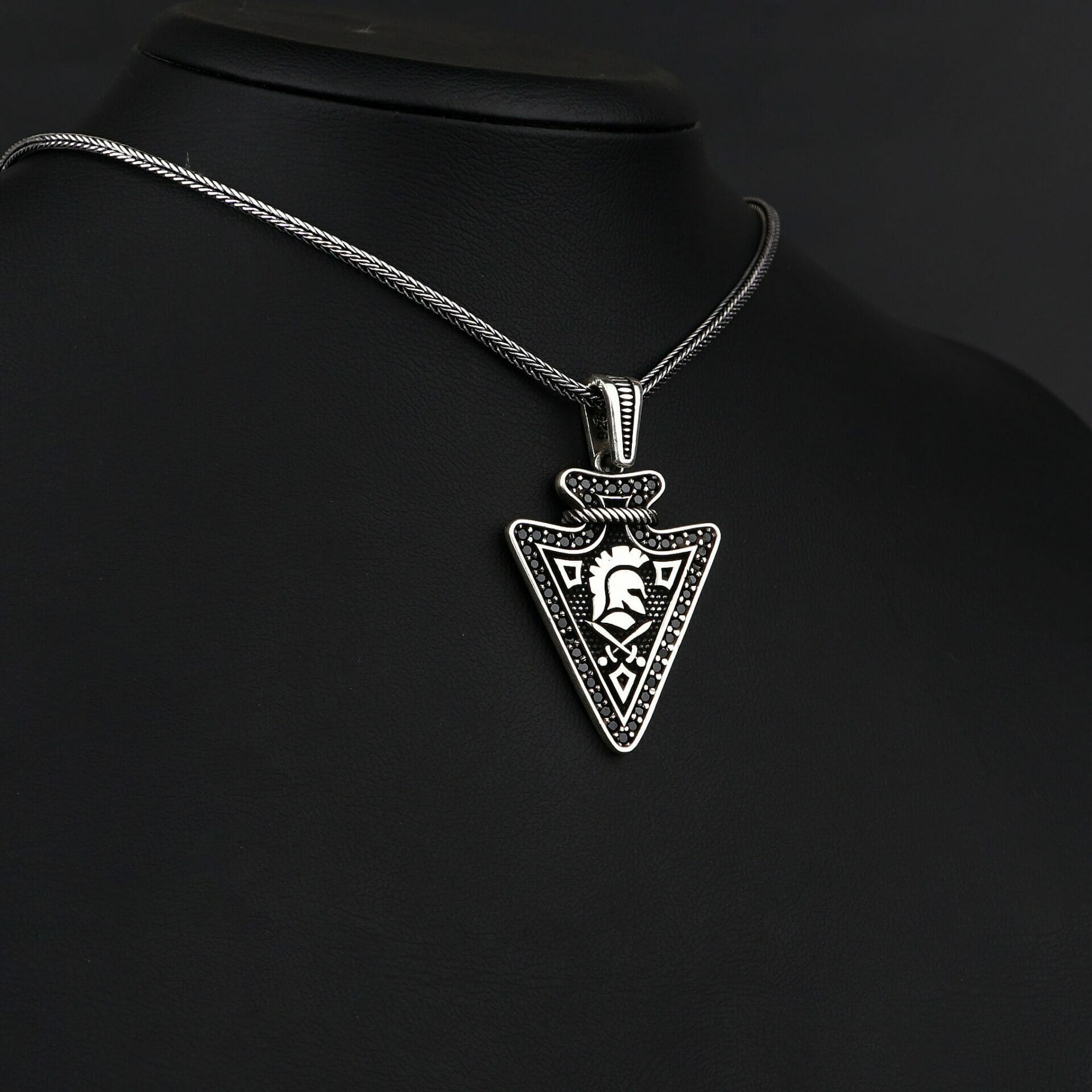 Roman Soldier Necklace Sterling Silver