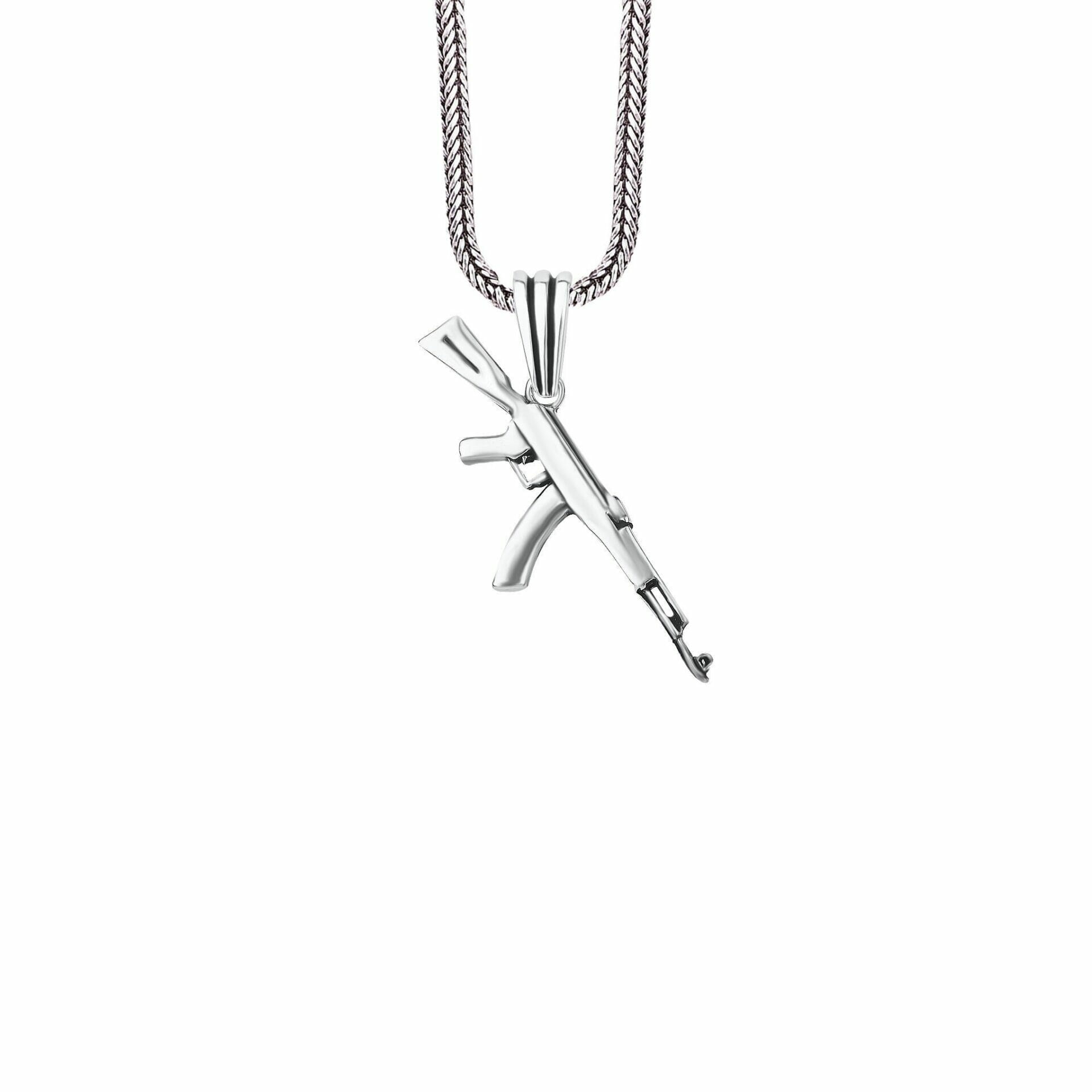 AK47 Necklace Sterling Silver