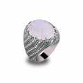 Mens Moonstone Ring