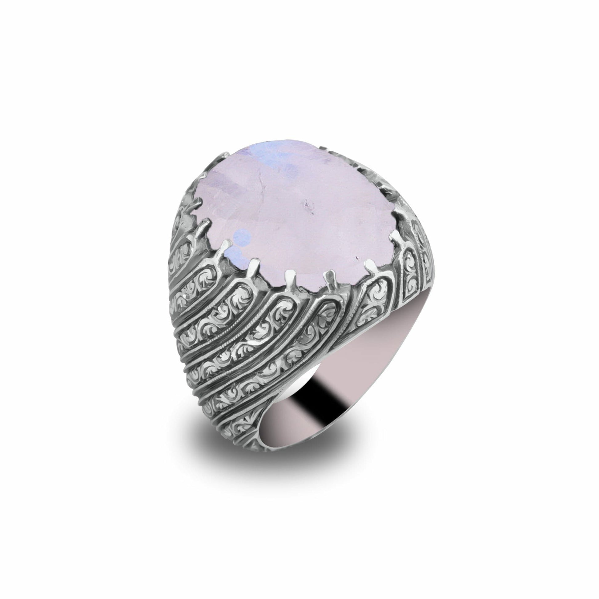 Mens Moonstone Ring