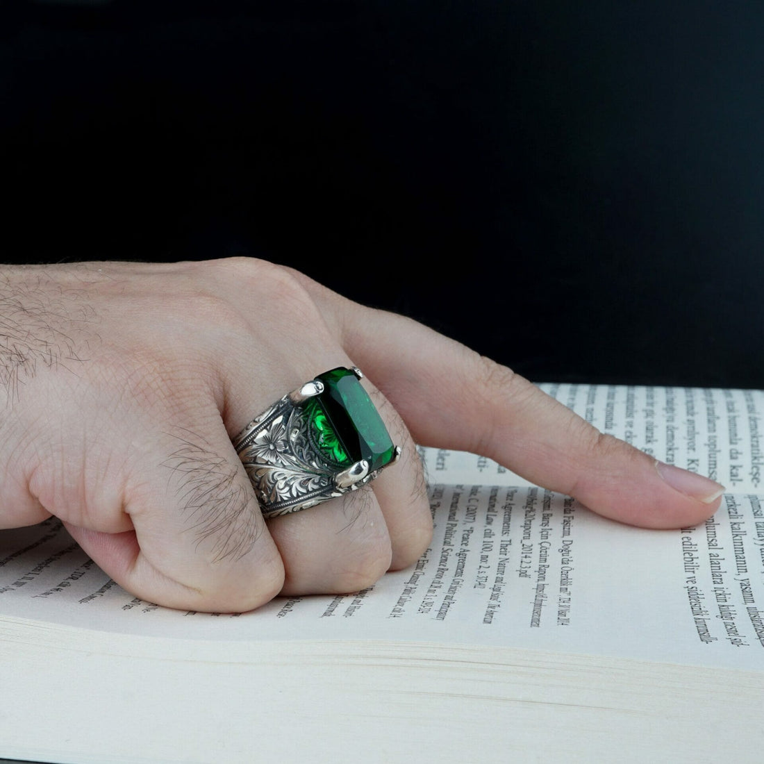 Emerald Cut Emerald Ring