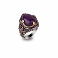 Natural Amethyst Ring for Men