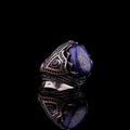 Blue Lapis Lazuli Ring for Men