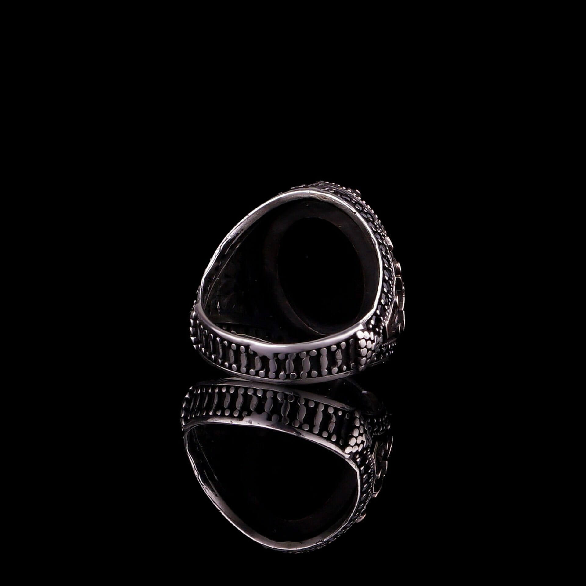 Mens Black Onyx Ring