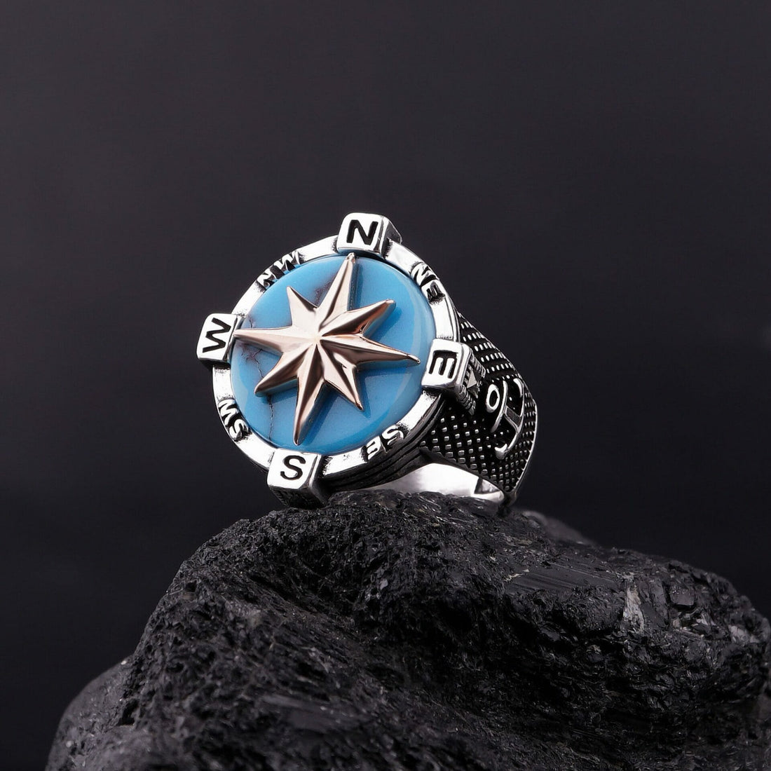 Compass Turquoise Ring