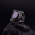 Large Black Gemstone Ring