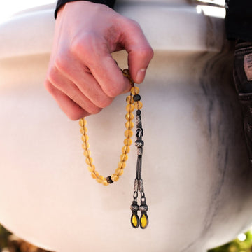 Citrine Tasbih with Kazaz Imame