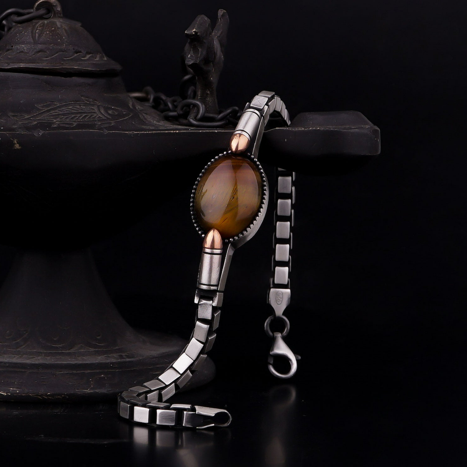 Bullet Bracelet with Tigers Eye
